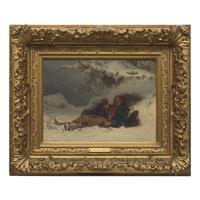 Edouard Girardet (French, 1819-1880) — Sleeping Boy and Monkey