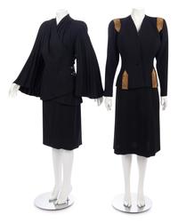 Two Black Suits; Lilli Ann & Fred A Block, 1940s