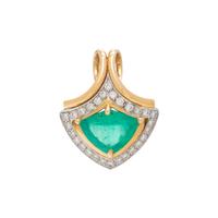 EMERALD AND DIAMOND PENDANT