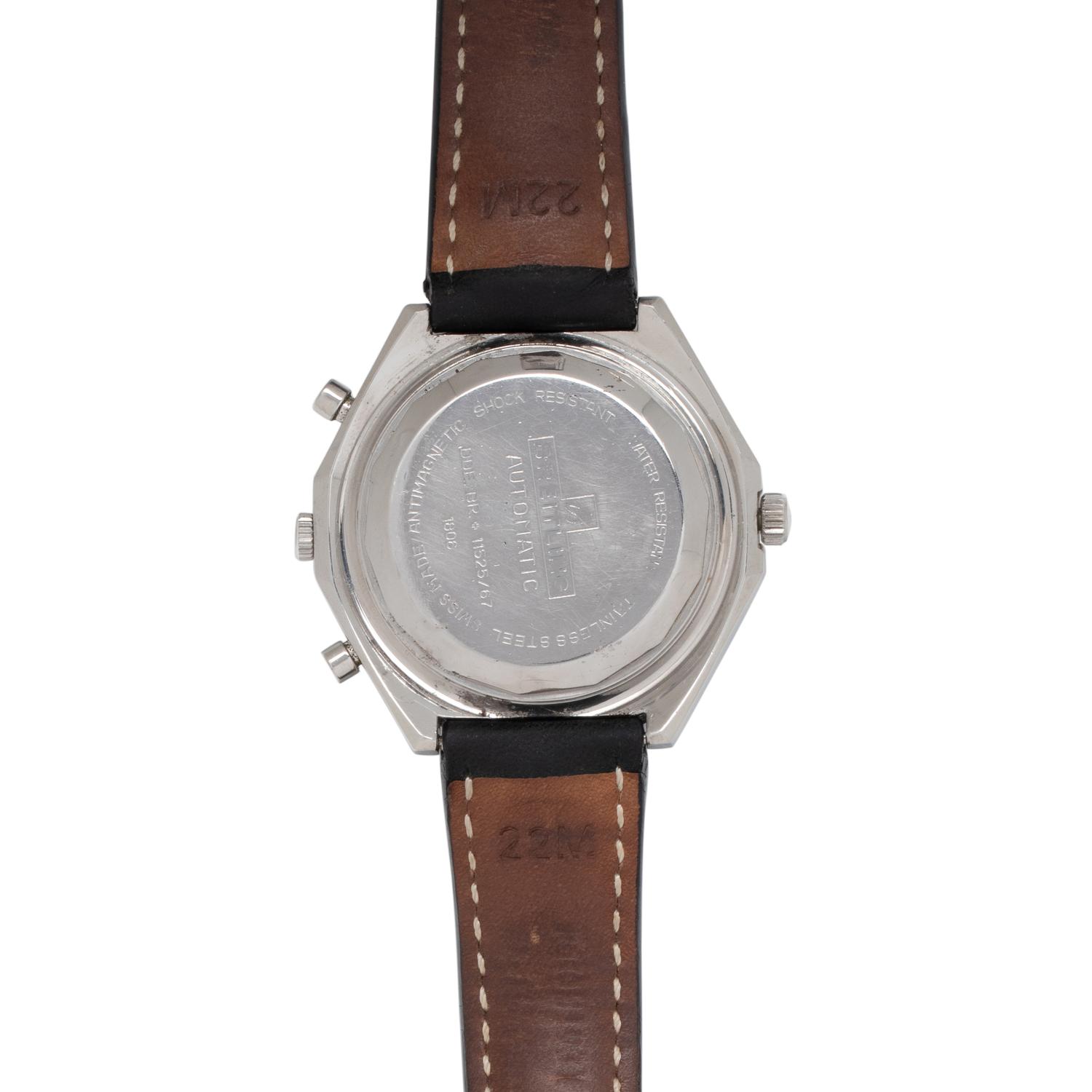 BREITLING, REF. 1806 STAINLESS STEEL 'NAVITIMER CHRONO-MATIC' CHRONOGRAPH WRISTWATCH