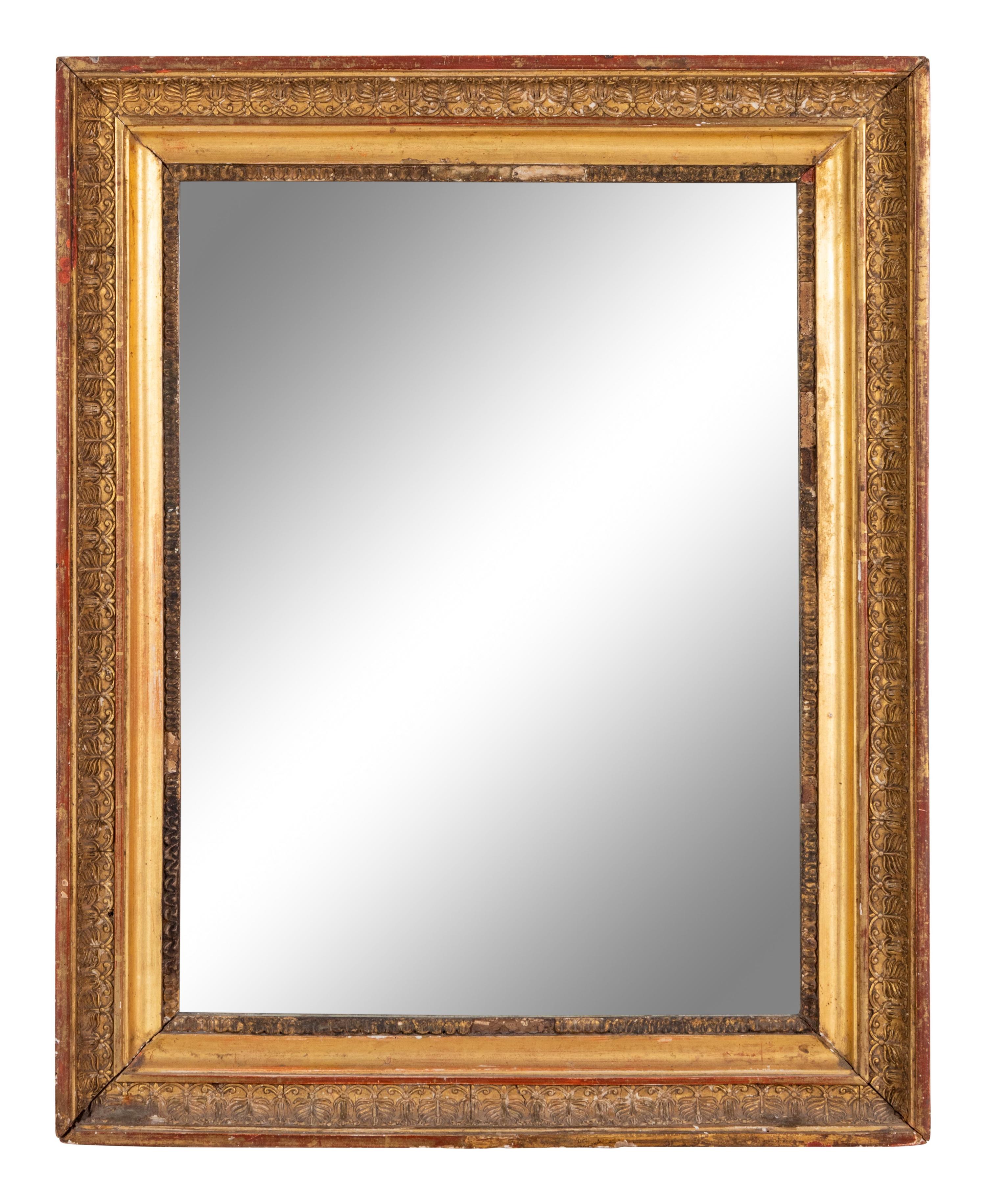 An Empire Giltwood Mirror