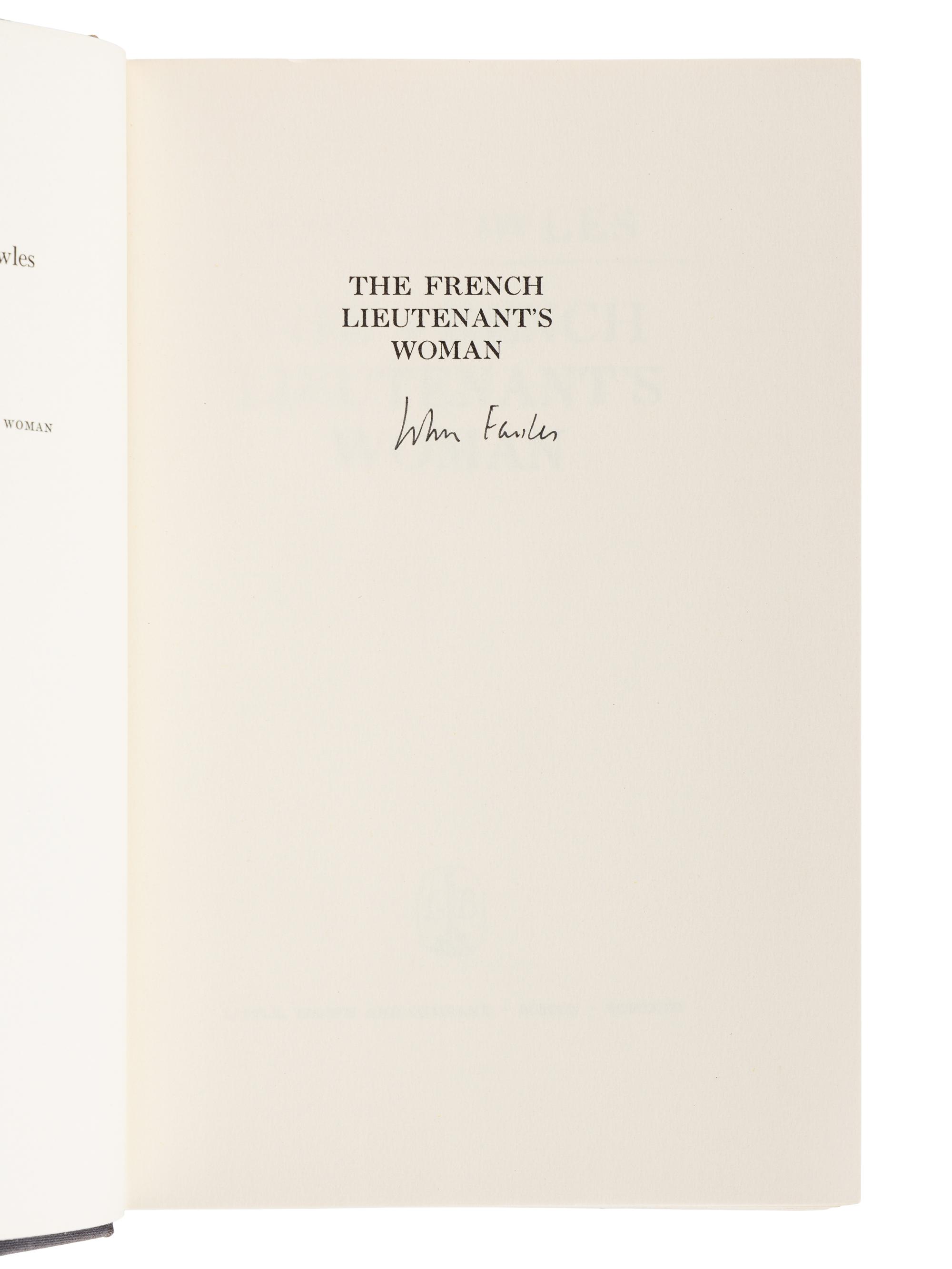 FOWLES, John (1926-2005). The Collector . Boston and Toronto: Little, Brown and Company, 1963.