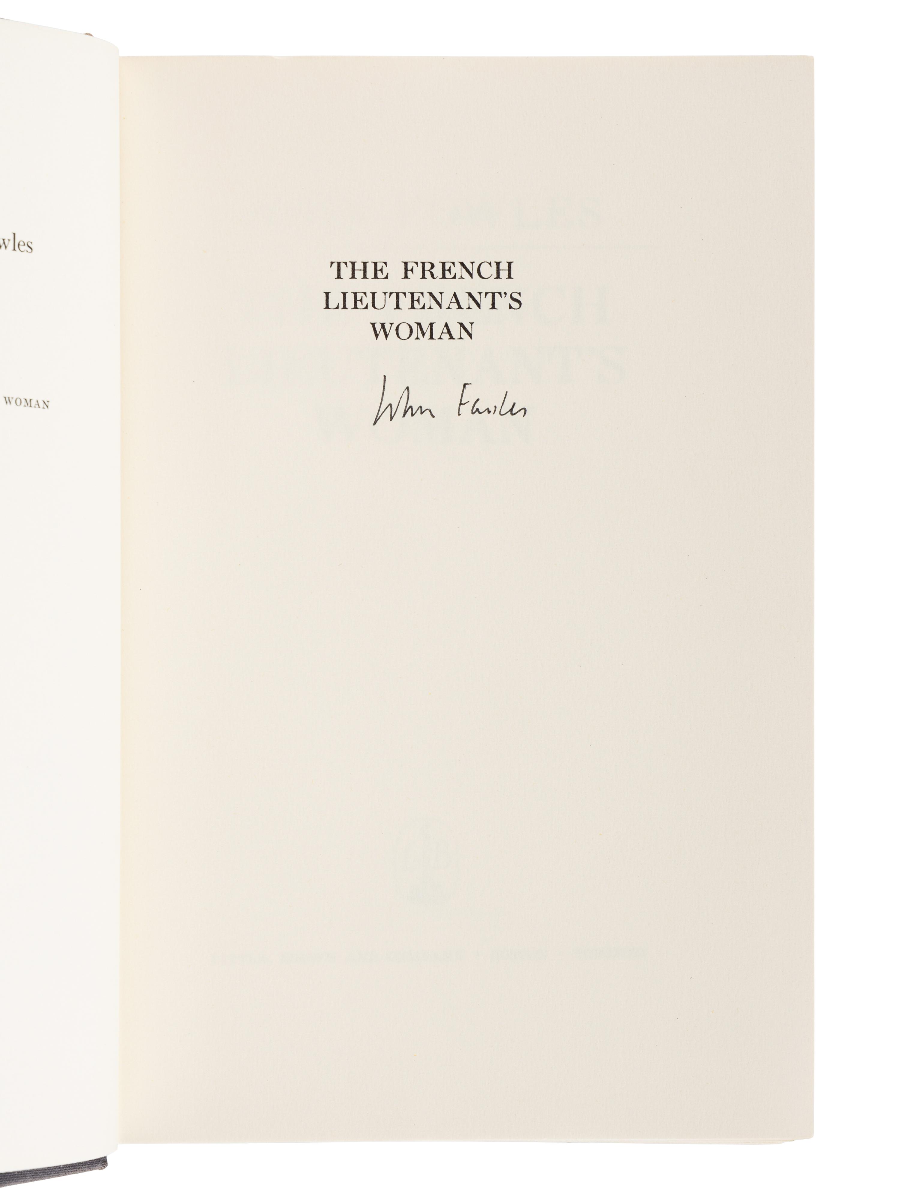 FOWLES, John (1926-2005). The Collector . Boston and Toronto: Little, Brown and Company, 1963.