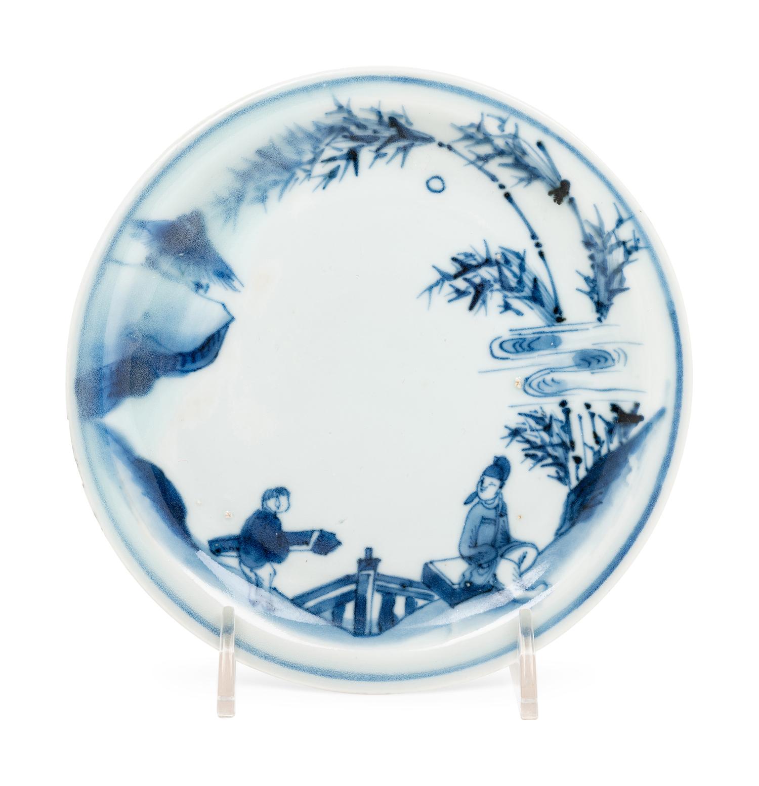 A Chinese Blue and White Porcelain Plate