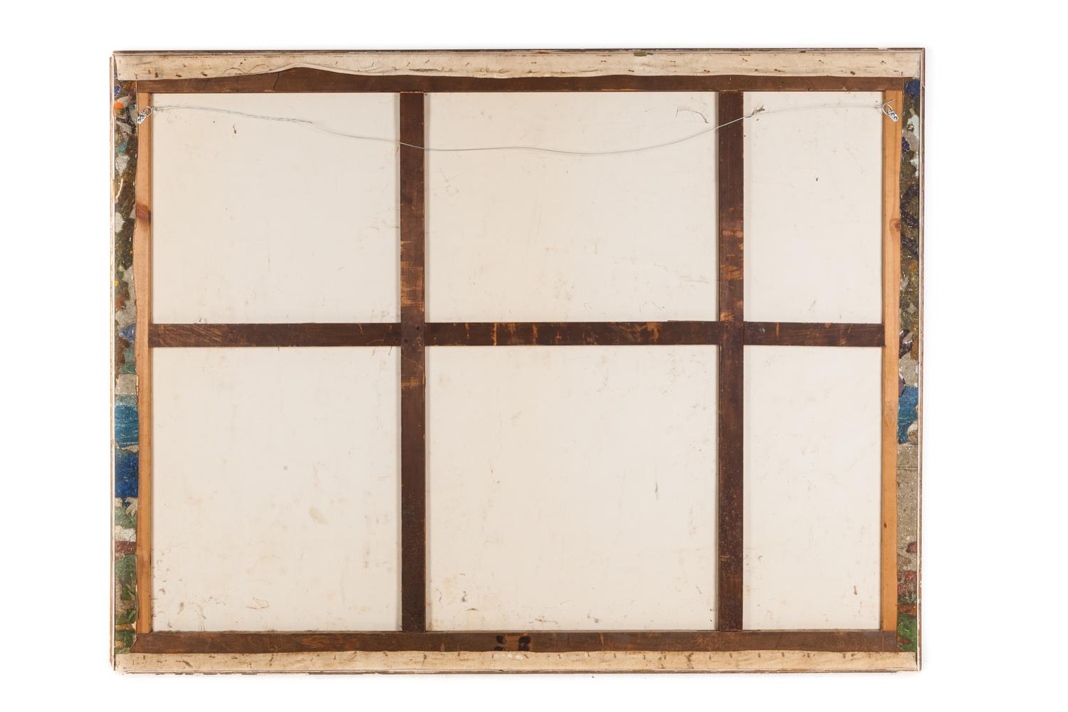 An Art Deco Style Painted Canvas Panel