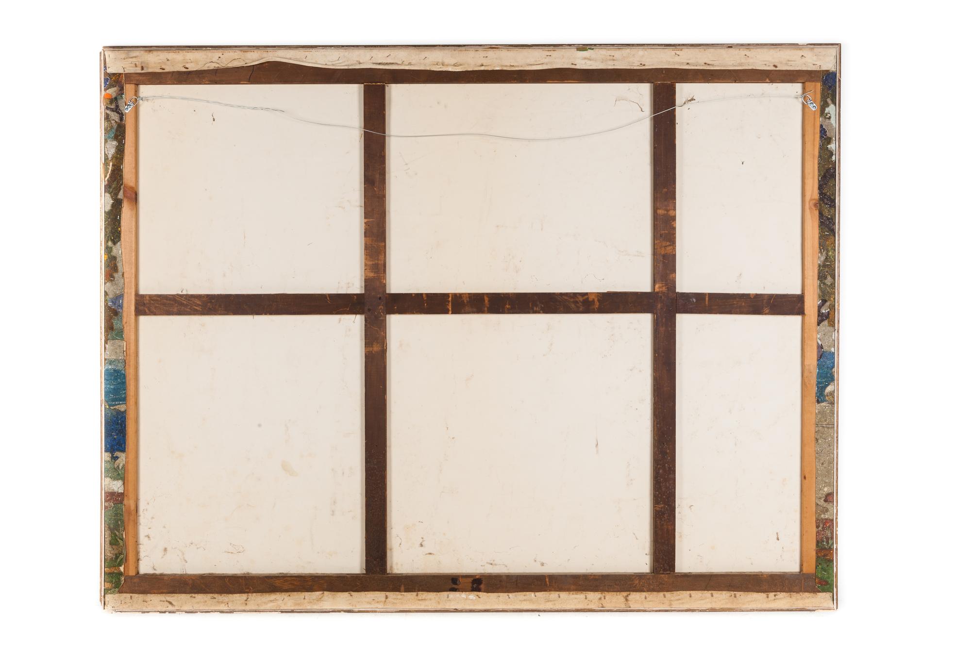 An Art Deco Style Painted Canvas Panel