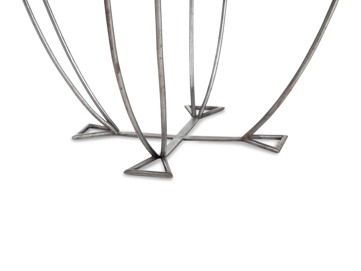 An Art Deco Steel Side Table
