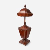 A pair of Regency inlaid mahogany knife boxes early 19th century