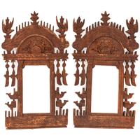[EARLY PHOTOGRAPHY - PORTRAITURE]. A Daguerreian wall frame containing 6 quarter plate tintypes, with additional frames and mats, including: