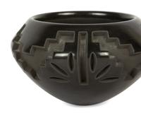 Carved Blackware Pottery