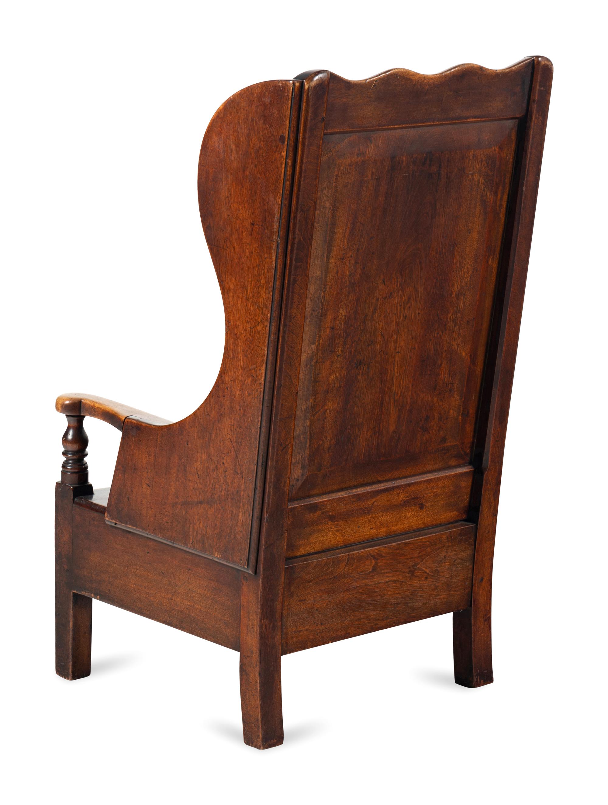 An English Oak Lambing Chair