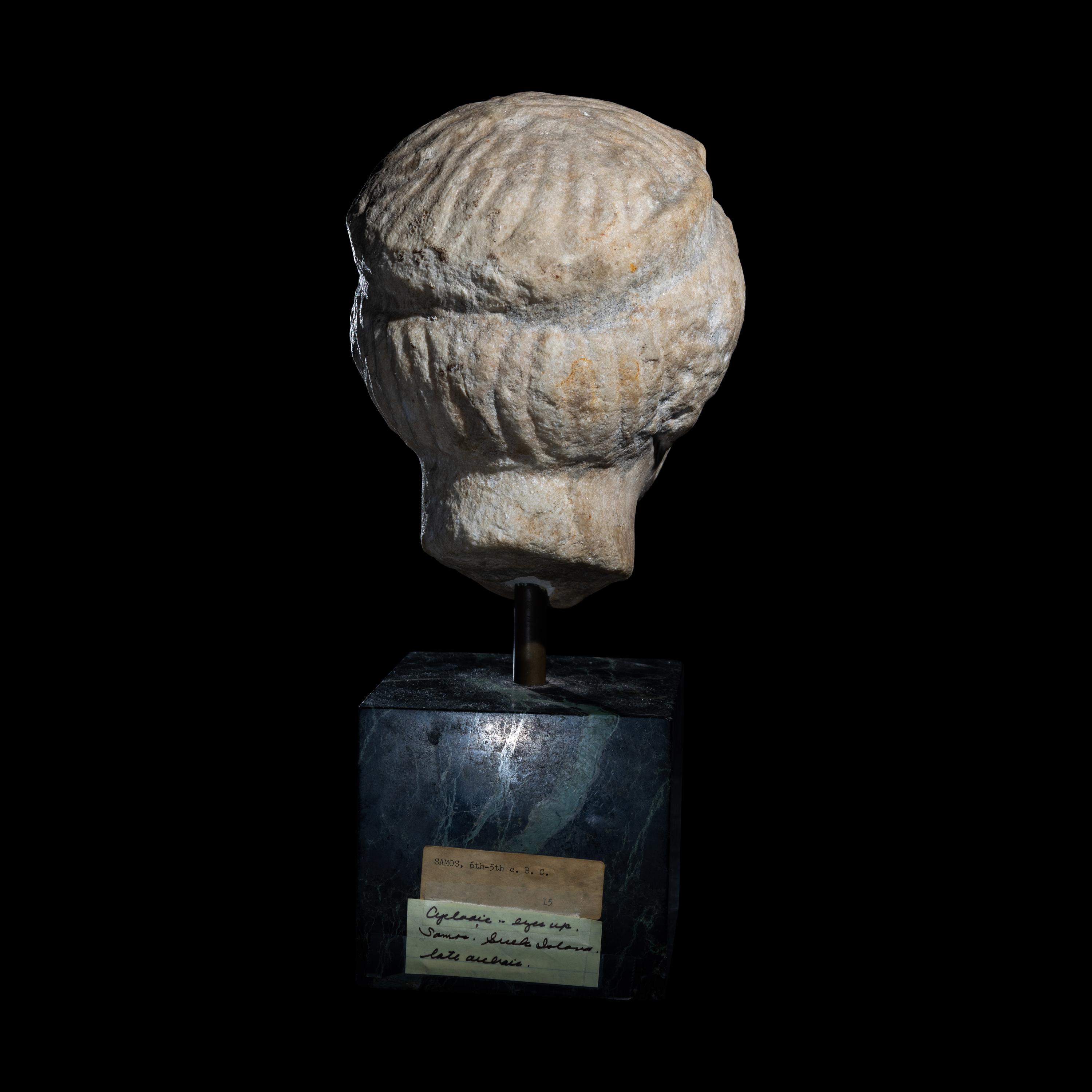 A Greek Marble Head of a Kore