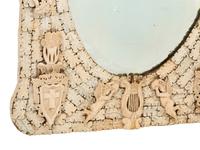 A Pair of Continental Carved Bone Mirrors