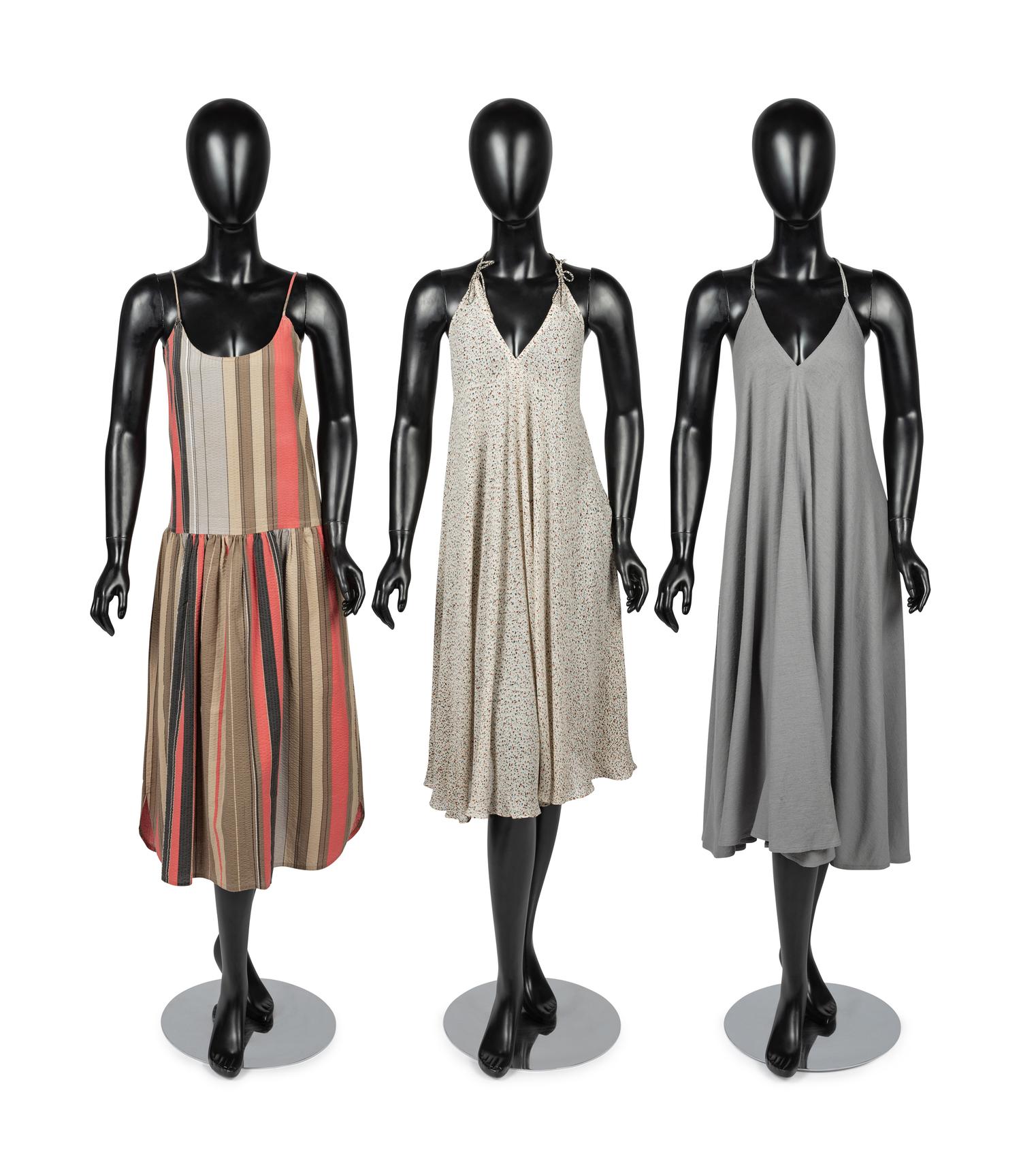 Three Dresses by Arthur McGee, 1970-80s