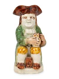 A Copeland Toby Jug with Cover and Another Toby Jug