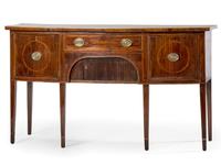 A Georgian Mahogany Line Inlaid Sideboard