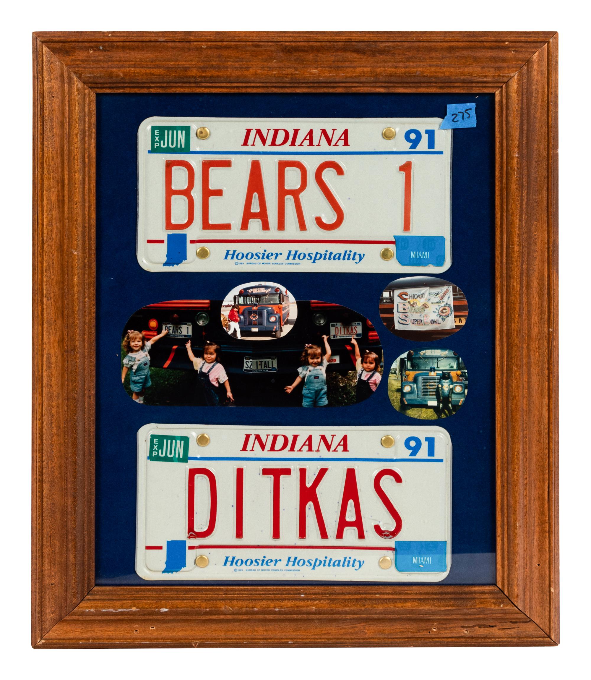 A Group of Four Awards Presented to Mike Ditka Formerly Displayed at Mike Ditka’s Restaurant