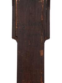 A Federal Painted Pine Wooden Works Tall Case Clock