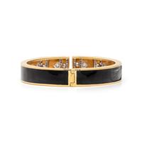 DAVID WEBB, BLACK ENAMEL AND DIAMOND 'LANE' BRACELET
