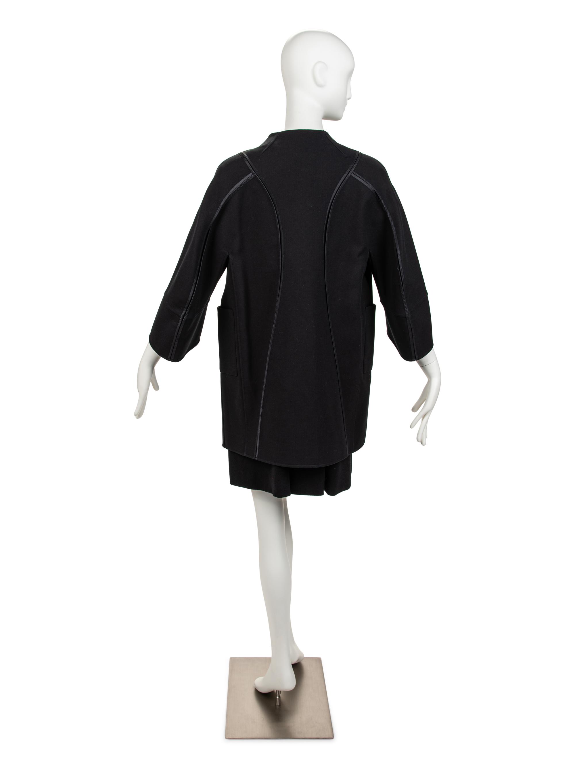 Ralph Rucci Coat Trimmed with Silk Taffeta, 2000-10s