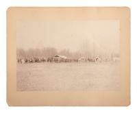 [WESTERN AMERICANA]. Photograph of a camp scene.