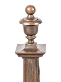 A Pair of Continental Bronze Andirons