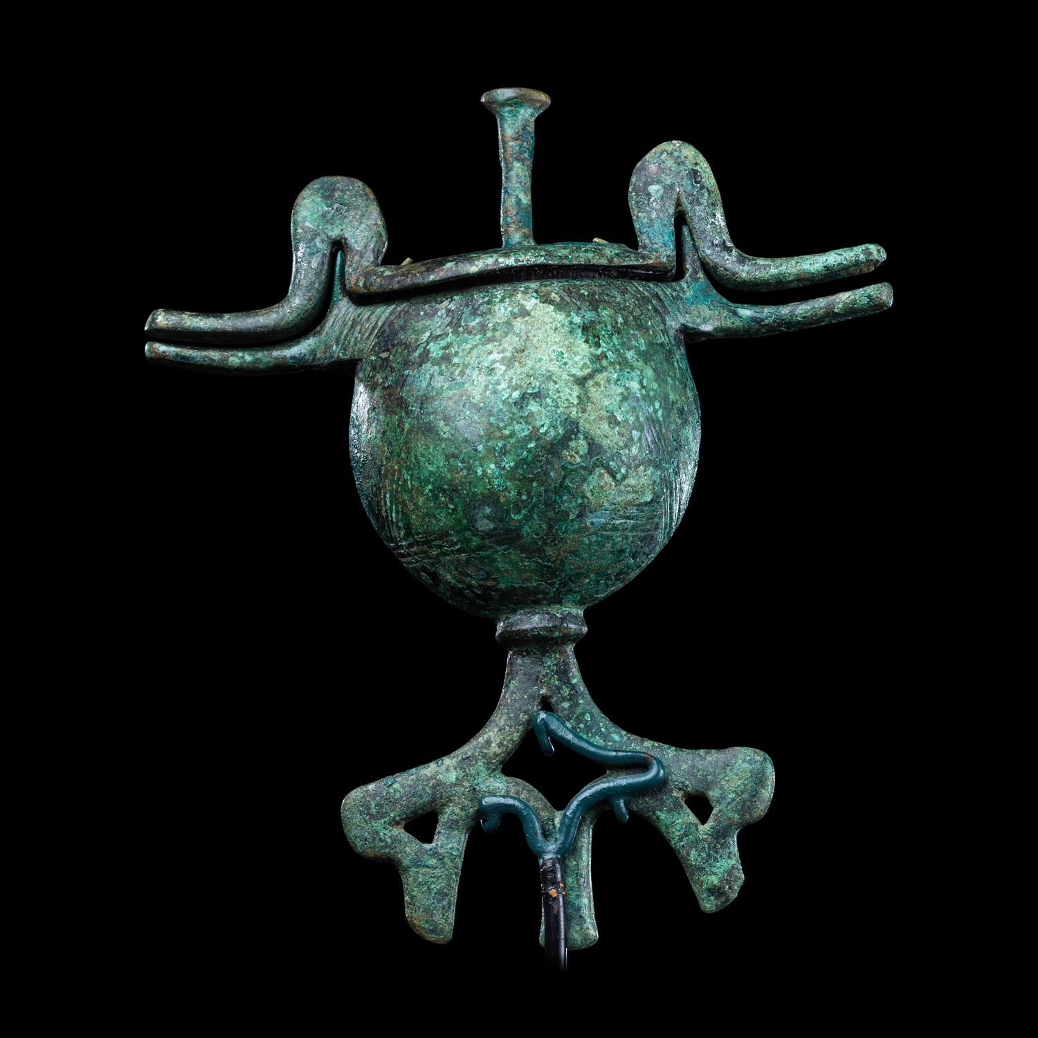 A Geometric Bronze Pyxis