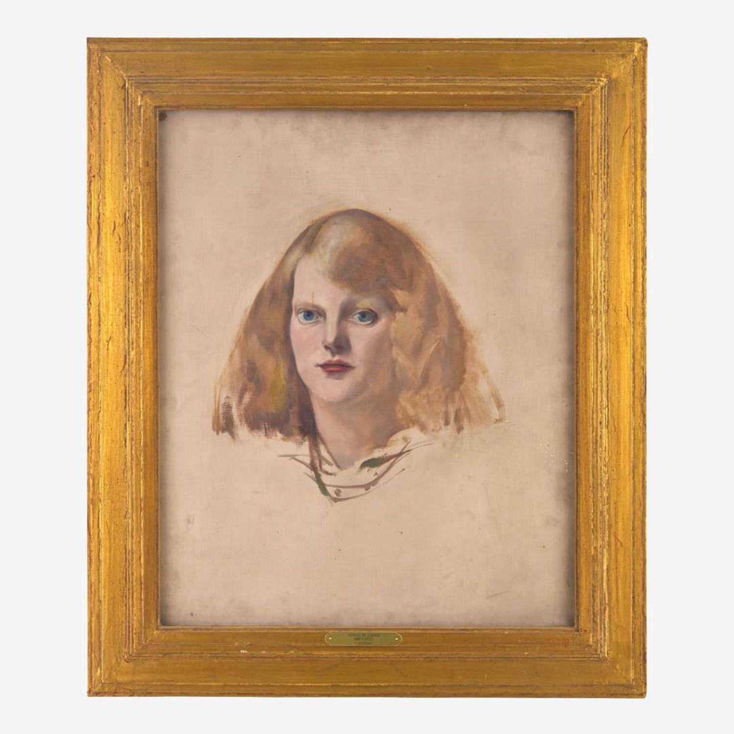 Arthur Beecher Carles (American, 1882–1952) Portrait of Caroline Robinson Carles