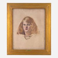 Arthur Beecher Carles (American, 1882–1952) Portrait of Caroline Robinson Carles