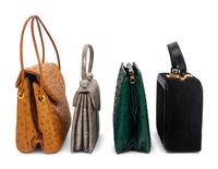 Four Judith Leiber Exotic Skin Handbags