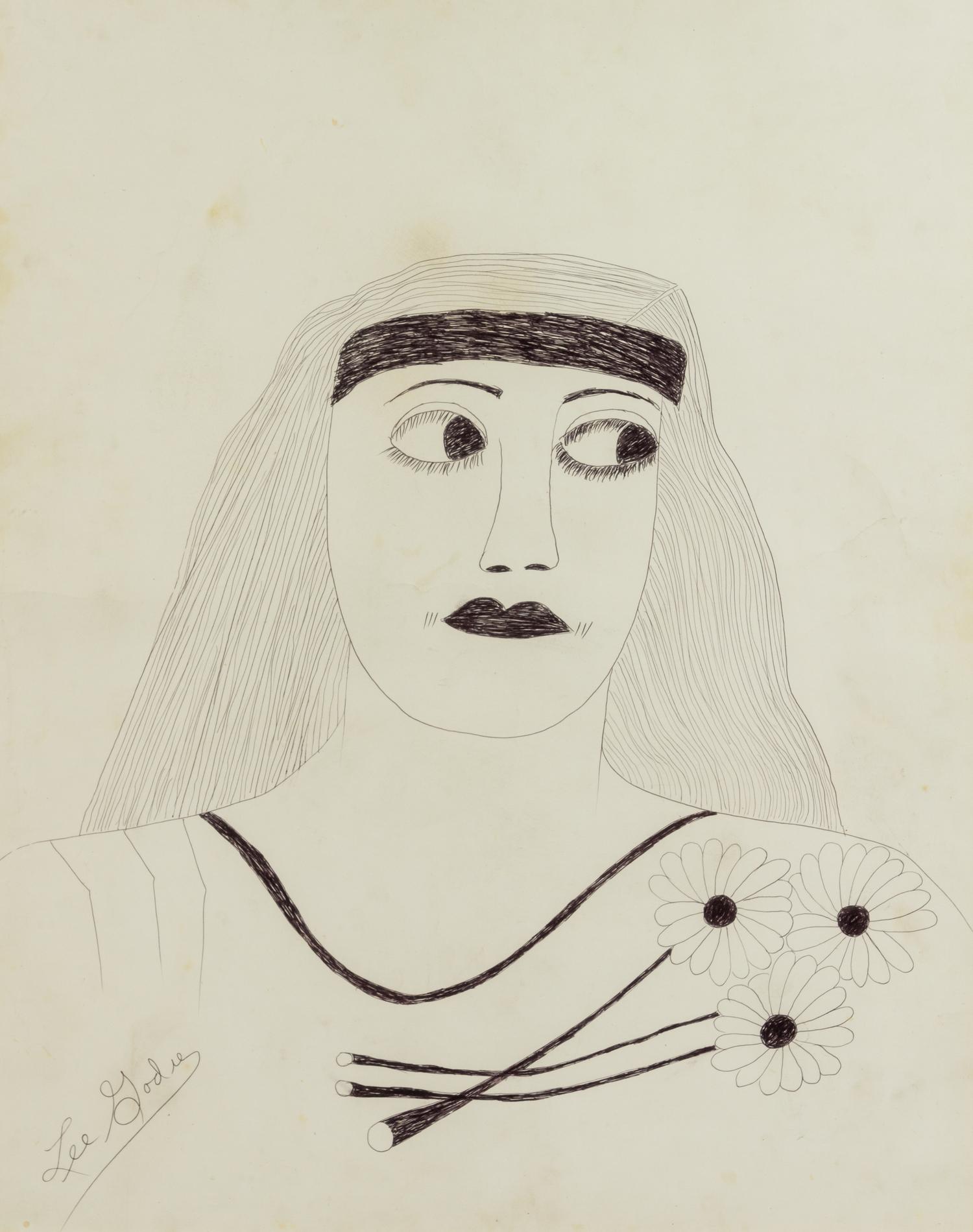 Lee Godie, (American, 1908-1994), Untitled