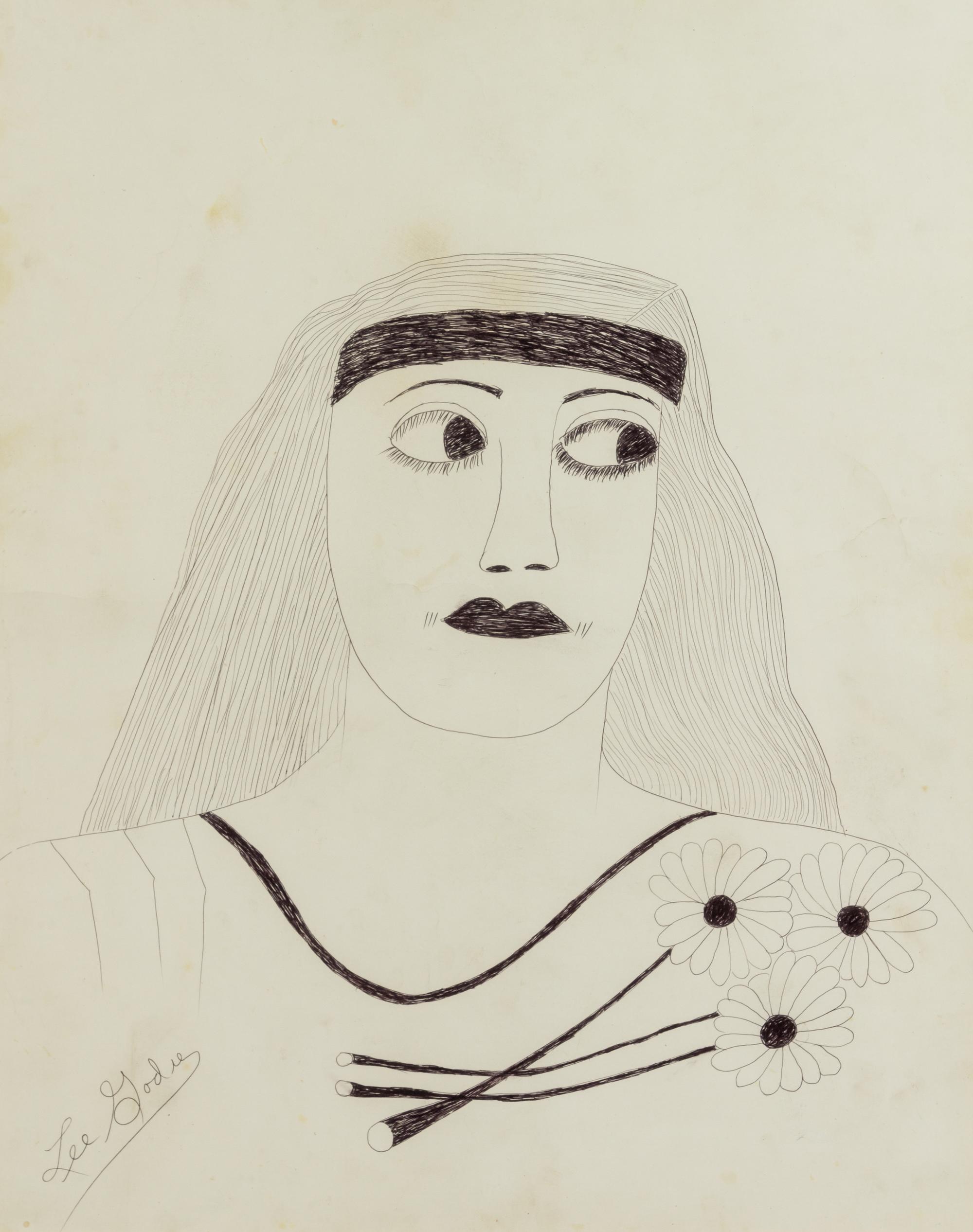 Lee Godie, (American, 1908-1994), Untitled