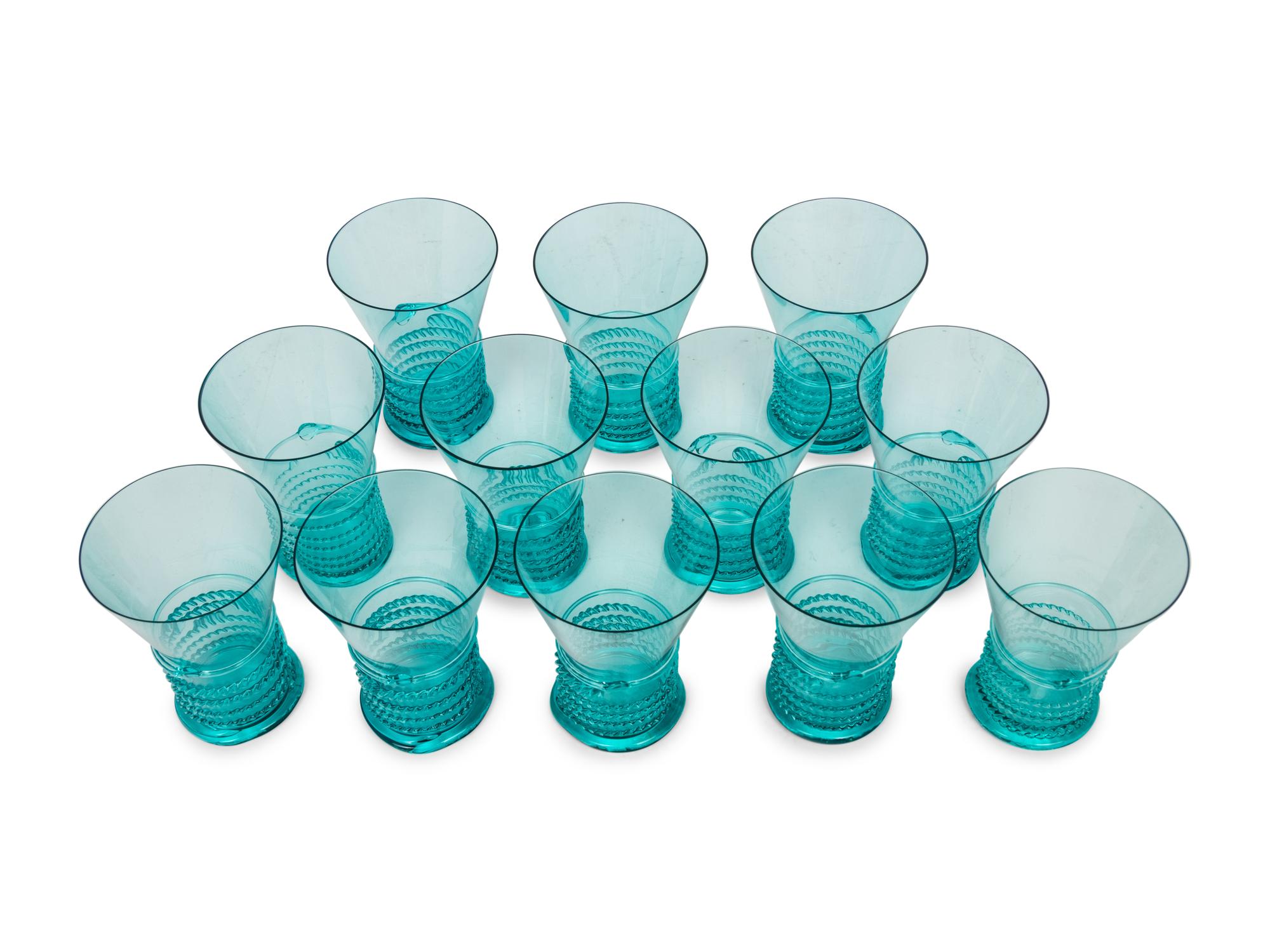 A Set of Twelve Venetian Glass Tumblers