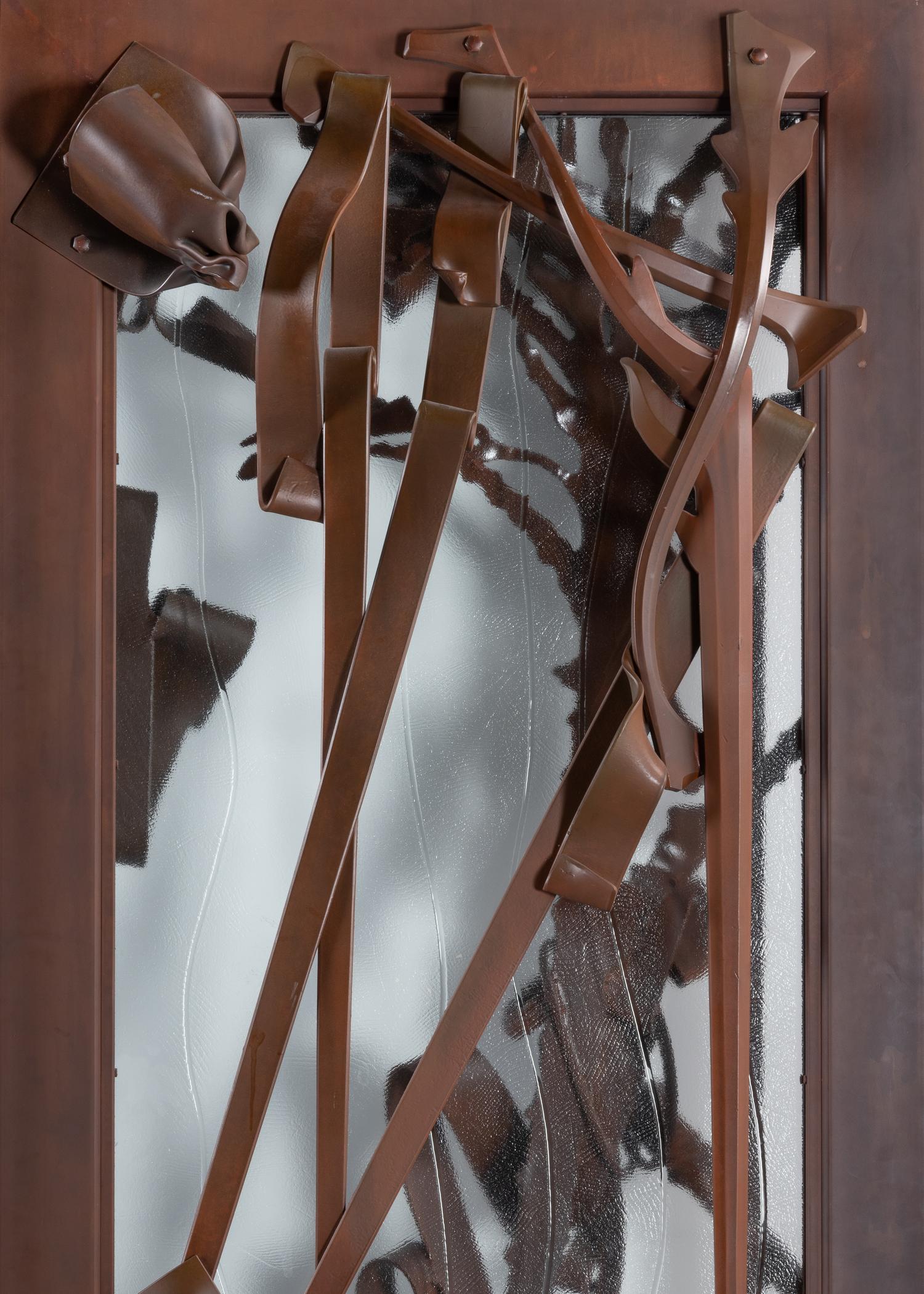 Important Entrance Doors, 2004 glass elements executed by Martin Blank