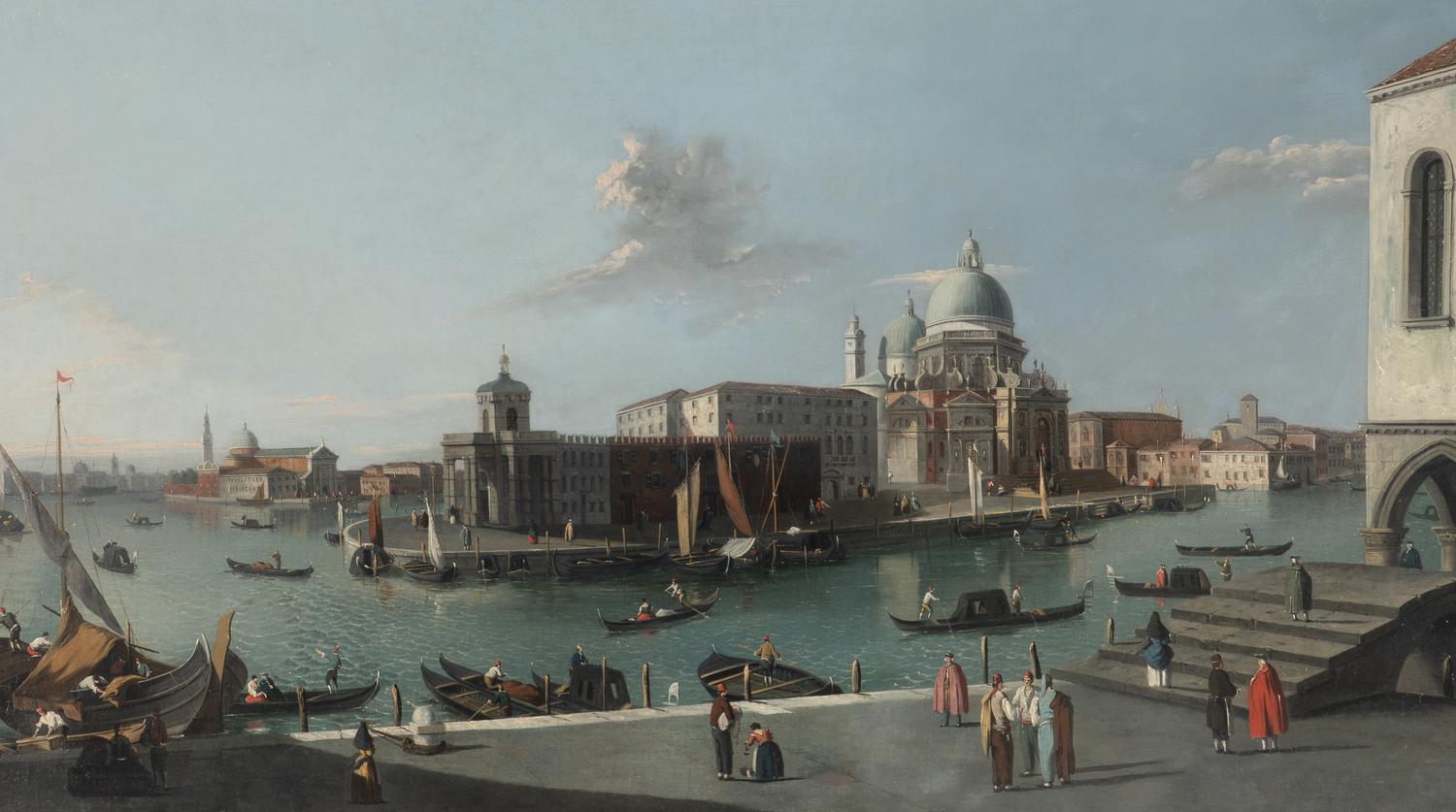The Grand Canal Looking South From the Molo With a View of Santa Maria della Salute