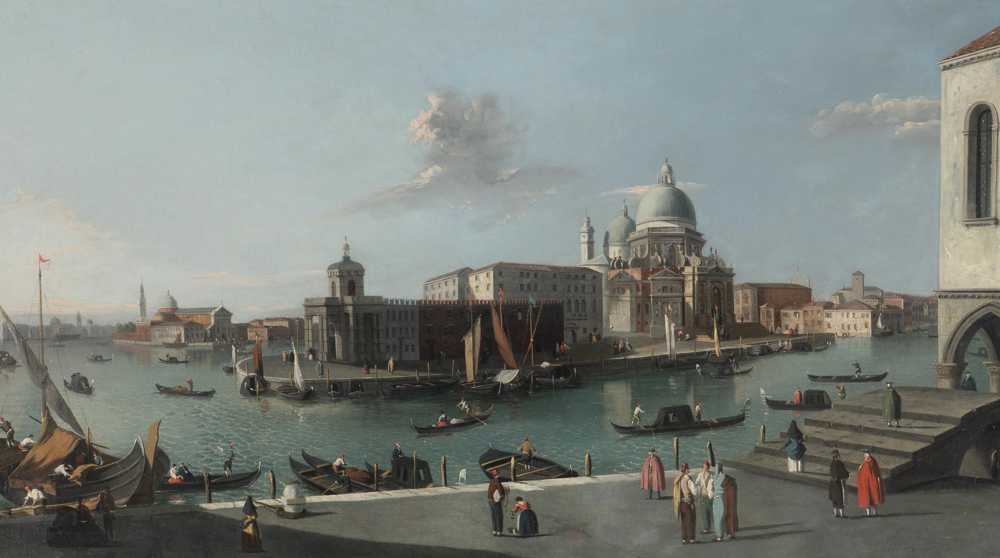 The Grand Canal Looking South From the Molo With a View of Santa Maria della Salute