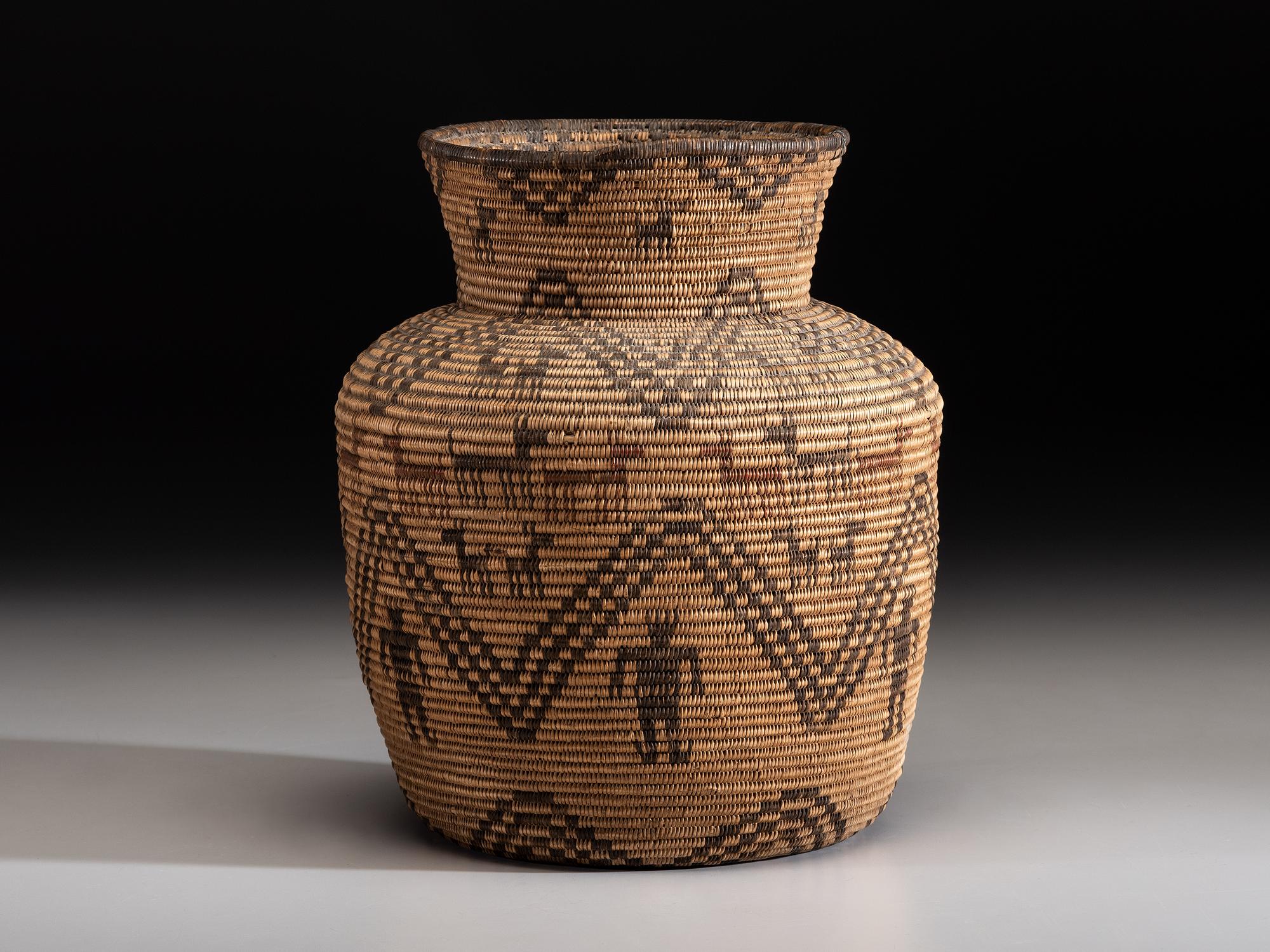 Apache Polychrome Pictorial Basket