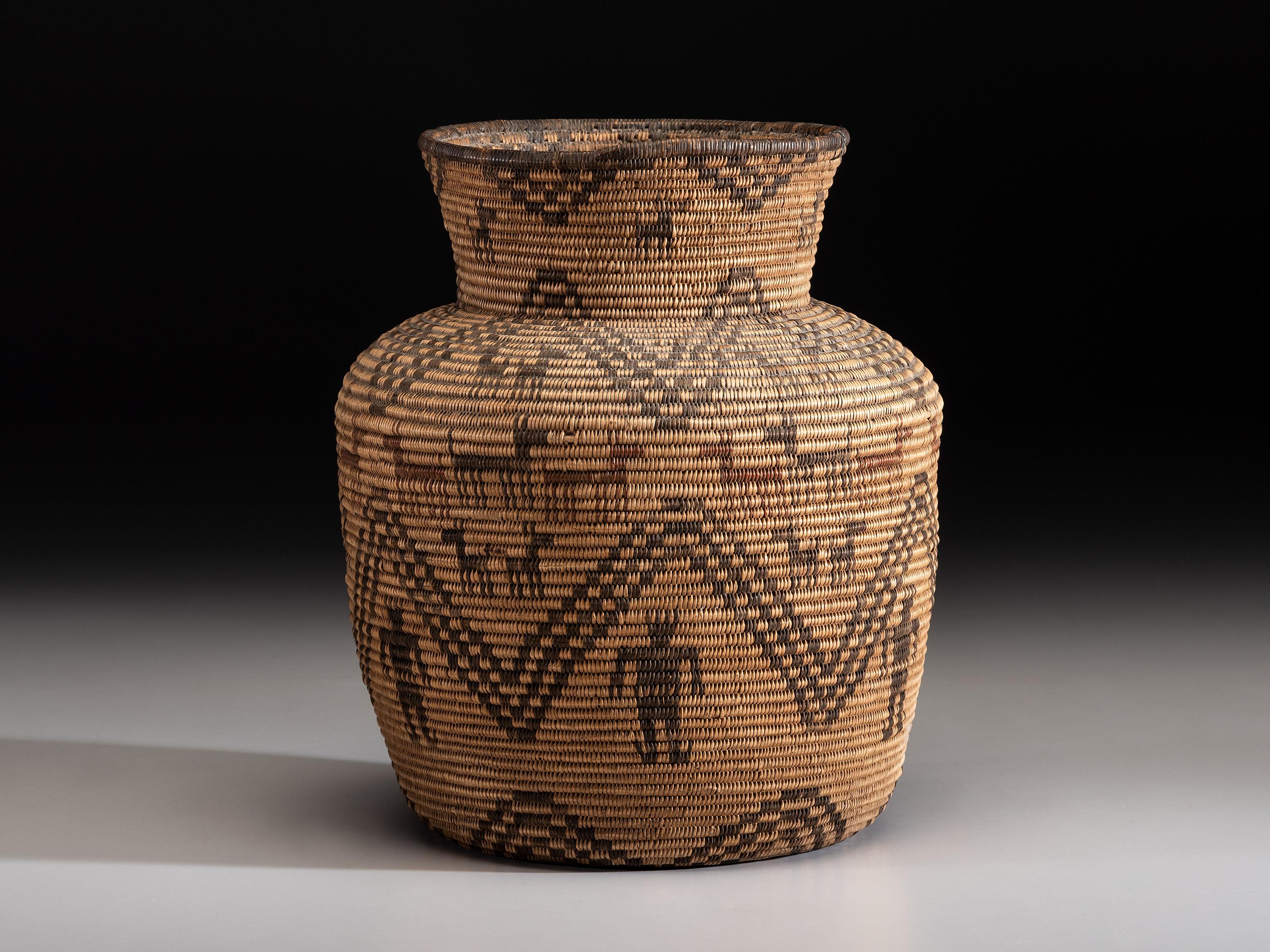 Apache Polychrome Pictorial Basket
