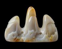 Two Chinese Jade and Agate Scholar's Objects