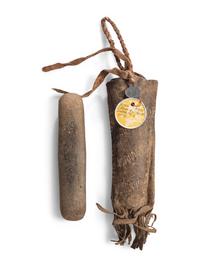 Kiowa Honing Stone in Hide Sheath