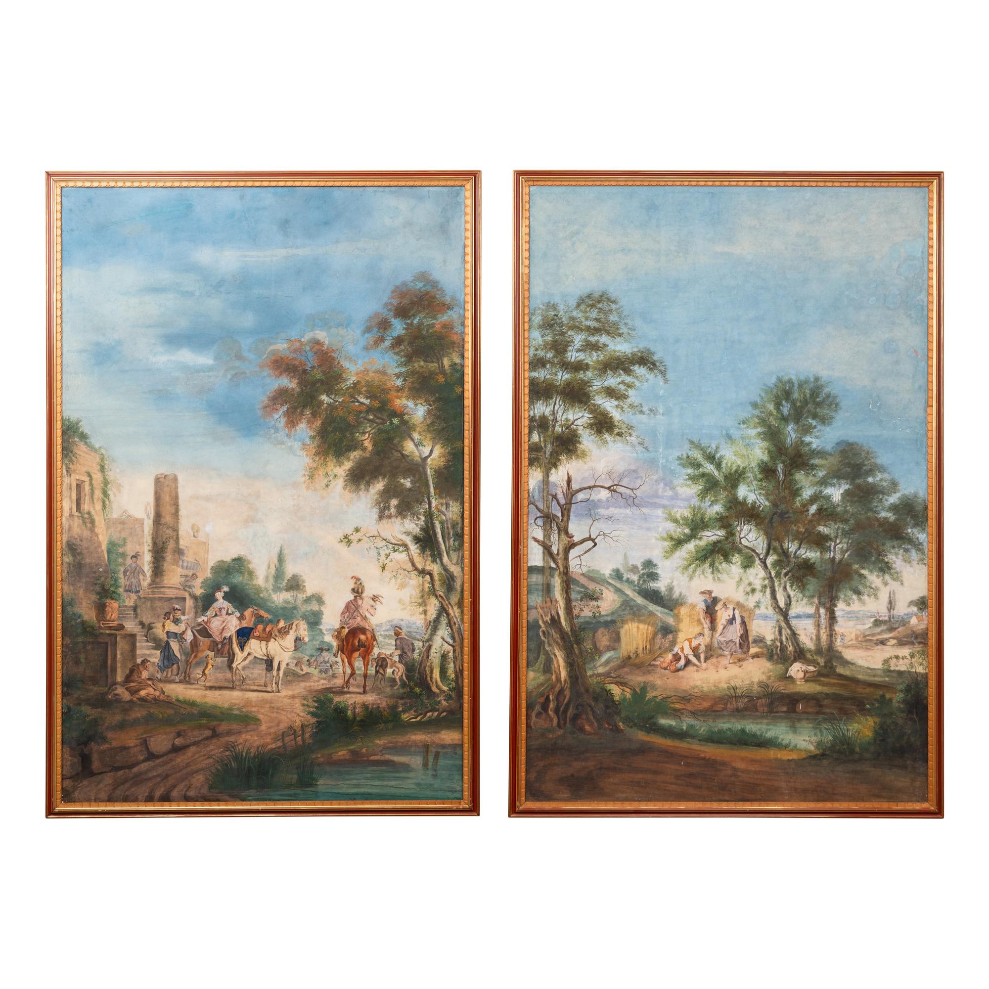 Two French Allegorical Panels