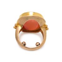 ELIZABETH LOCKE, CARNELIAN INTAGLIO RING