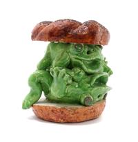 David Gilhooly, (American, 1943-2000), Untitled (Porno Frog Bagel Sandwich), 1976