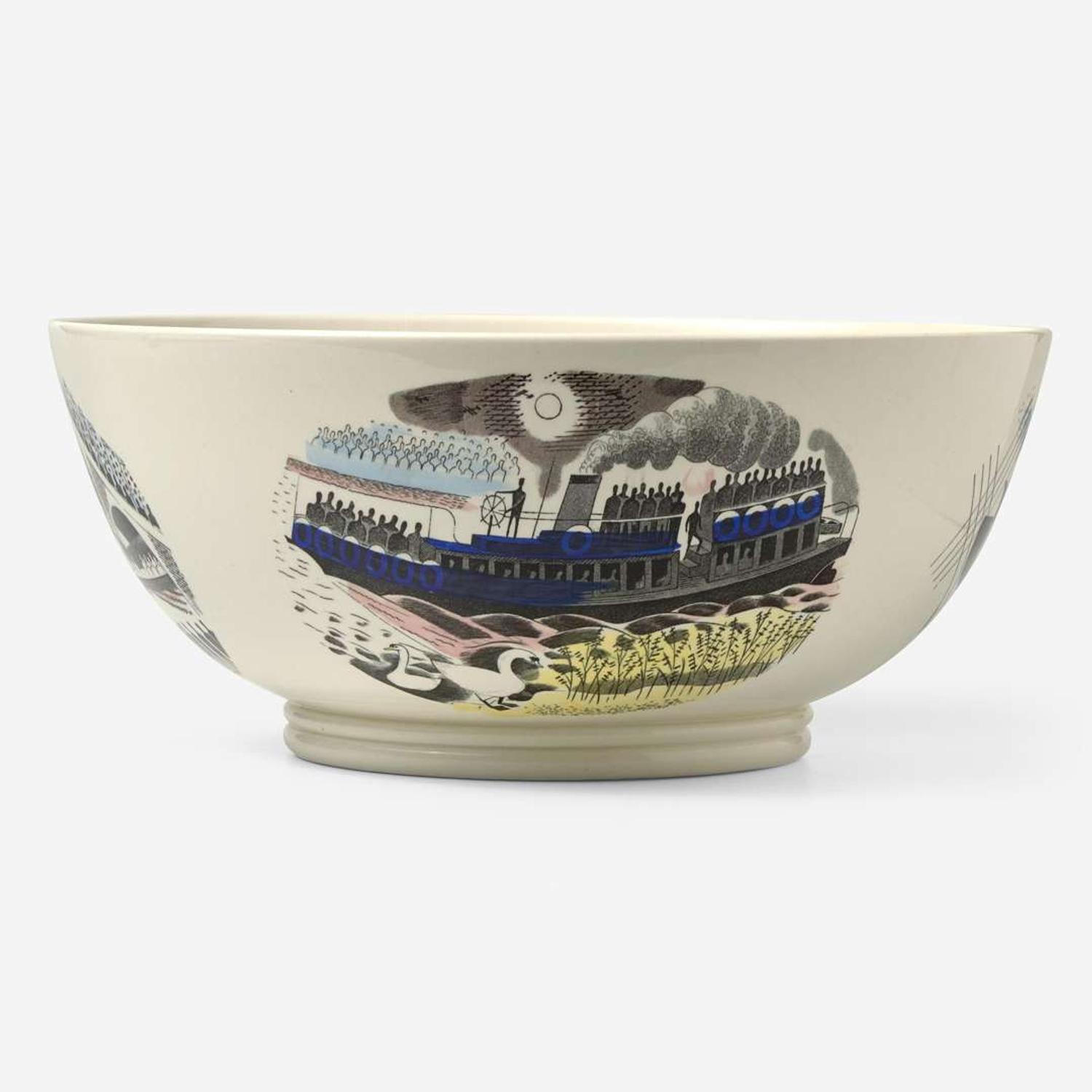 A Wedgwood Eric Ravilious (1903-1942) Designed "Boat Race Day" Bowl, UK, 1930s