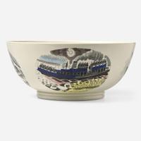 A Wedgwood Eric Ravilious (1903-1942) Designed "Boat Race Day" Bowl, UK, 1930s