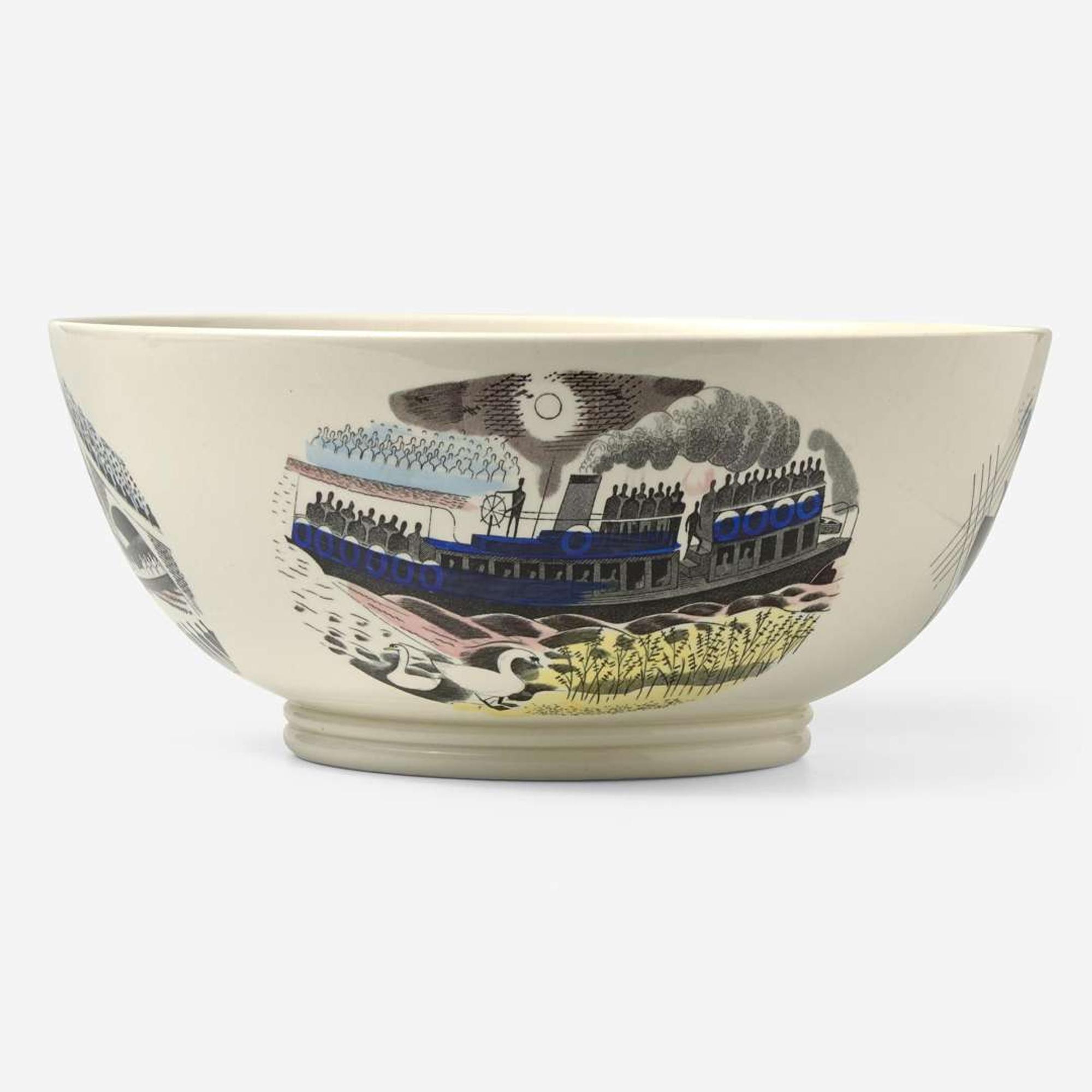 A Wedgwood Eric Ravilious (1903-1942) Designed "Boat Race Day" Bowl, UK, 1930s