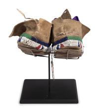 Sioux Beaded Hide Moccasins