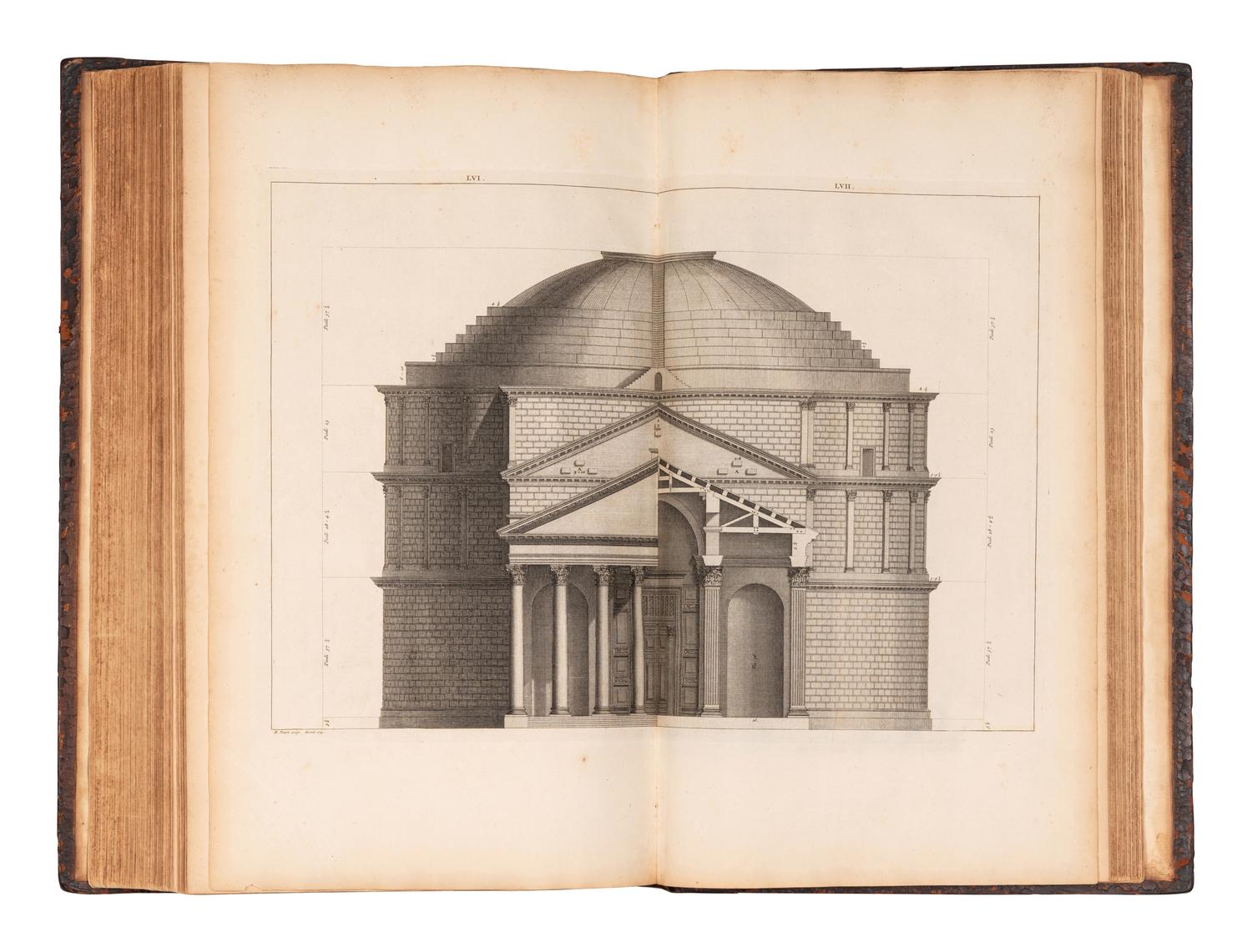 PALLADIO, Andrew (1518-1580). The Architecture of A. Palladio . London: John Darby for the author, 1721.