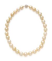CULTURED GOLDEN SOUTH SEA PEARL NECKLACE