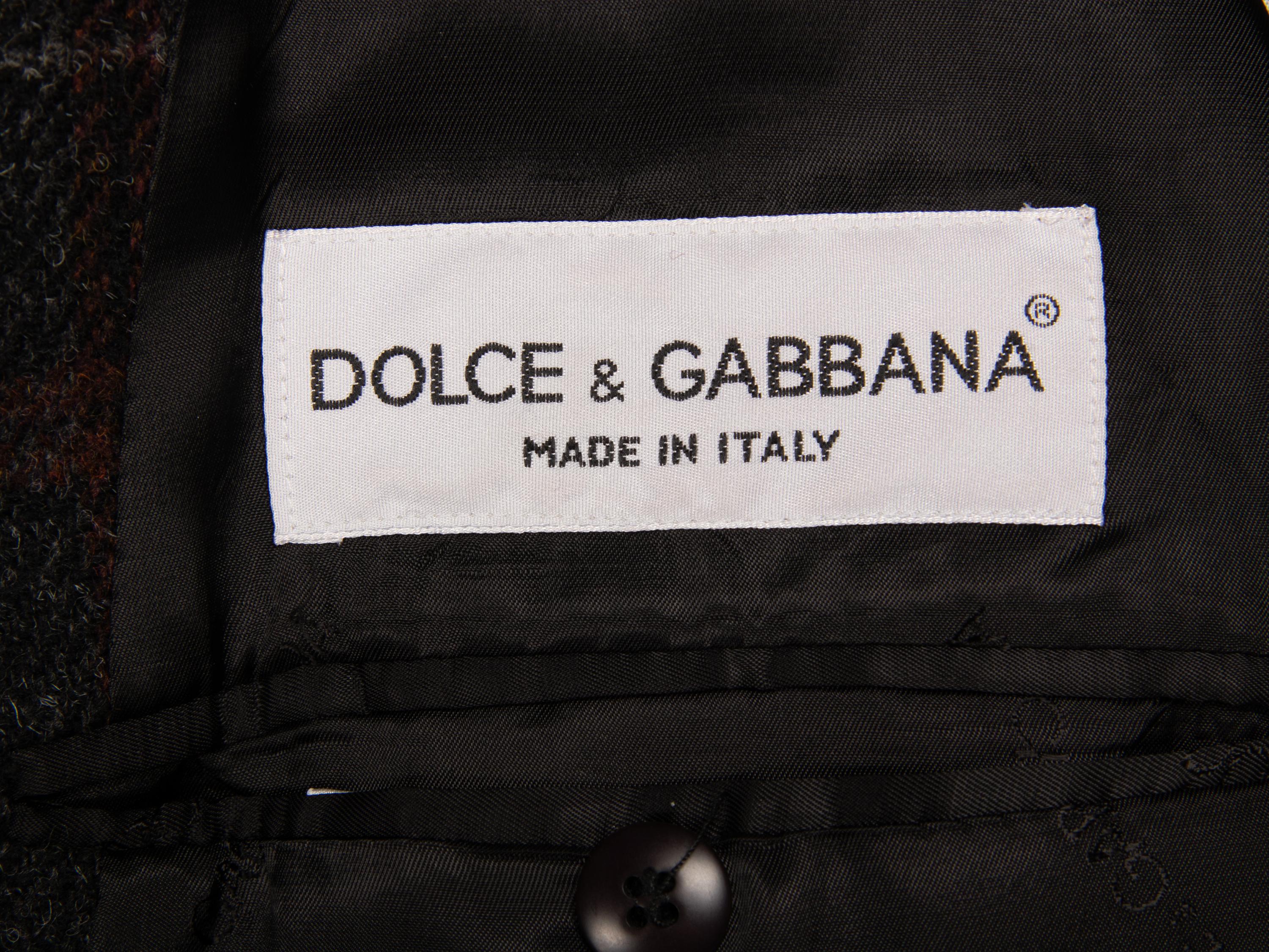 Dolce & Gabbana, Plaid Wool Jacket